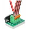 Delock Adaptador D-Sub 9 conector fêmea para bloco de terminais 6 pinos com parafusos prisioneiros e botão de pressão 66556
