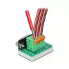 Delock Adaptador D-Sub 9 conector fêmea para bloco de terminais 6 pinos com parafusos prisioneiros e botão de pressão 66556