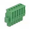Delock 65942 conjunto de bloco de terminais para calha DIN, 6 polos, bloqueio por parafuso, verde