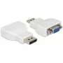 Delock Adaptador ativo DisplayPort 1.2 macho para VGA fêmea branco 65568