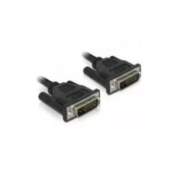 Delock cabo DVI-D Dual Link 24+1 macho para macho 0,5 m preto 84369