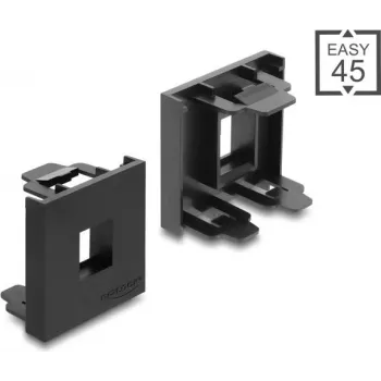 Suporte de módulo Keystone Delock Easy 45, 45 x 45 mm, preto 81669
