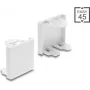 Tampa cega para módulo Easy 45 Delock 45 x 45 mm branco (81676)