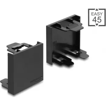 Placa cega modular Delock Easy 45 45 x 45 mm preto (81670)