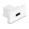 Delock Módulo Easy 45 EASY-USB 2.0 Type-A conector fêmea para EASY-USB Type-A conector fêmea branco 90866