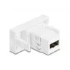 Delock Módulo Easy 45 EASY-USB 2.0 Type-A conector fêmea para EASY-USB Type-A conector fêmea branco 90866