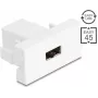 Delock Módulo Easy 45 EASY-USB 2.0 Type-A conector fêmea para EASY-USB Type-A conector fêmea branco 90866