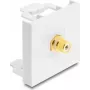 Delock Easy 45 módulo RCA fêmea para RCA fêmea dourado 91819