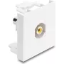 Delock Easy 45 Módulo RCA conector fêmea para RCA conector fêmea amarelo / branco 91814