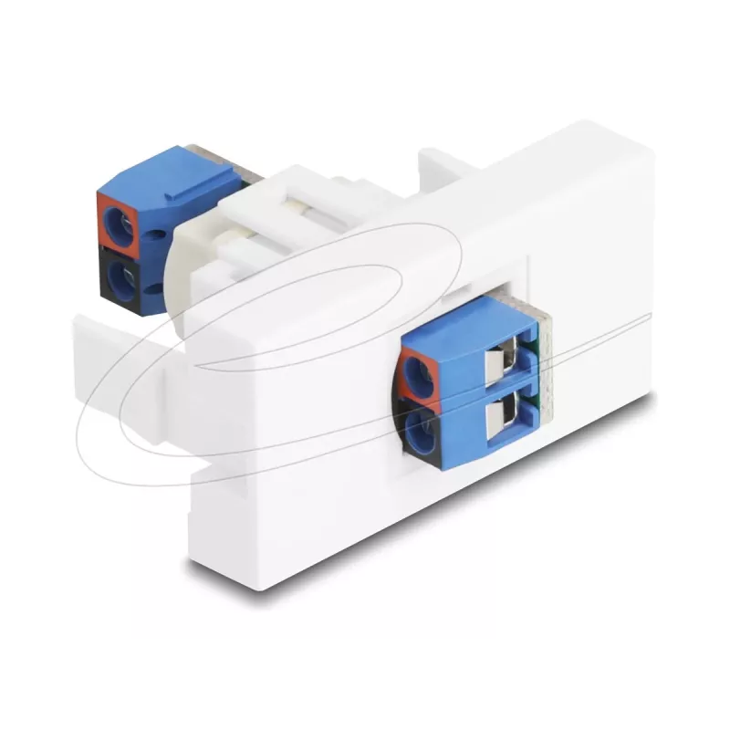 Delock Easy 45 Módulo bloco de terminais branco (90912)