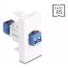 Delock Easy 45 Módulo bloco de terminais branco (90912)