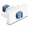 Delock Easy 45 Módulo bloco de terminais branco (90912)