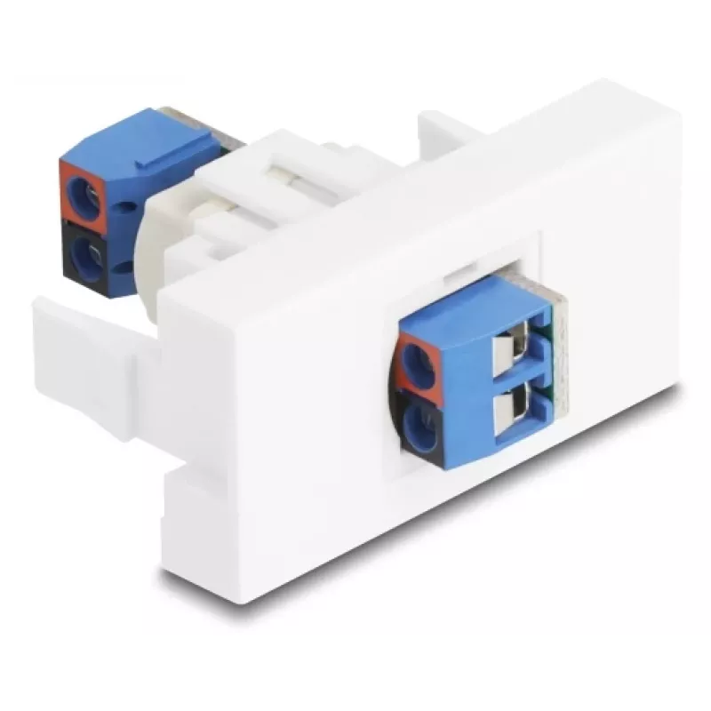 Delock Easy 45 Módulo bloco de terminais branco (90912)