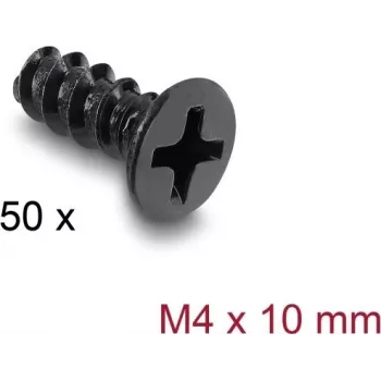 Parafuso para ventoinha Delock M4 x 10 mm 50 unid. preto 60988