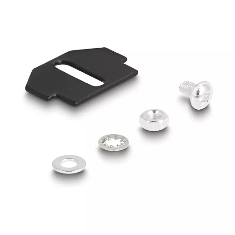 Suporte de montagem de fibra ótica Delock para caixa de chão 12 portas SC simplex / LC duplex acoplamentos preto 88162
