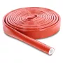 Delock Capa de proteção contra incêndio, revestida a silicone, 3 m de comprimento, 10 mm de diâmetro interior, vermelho