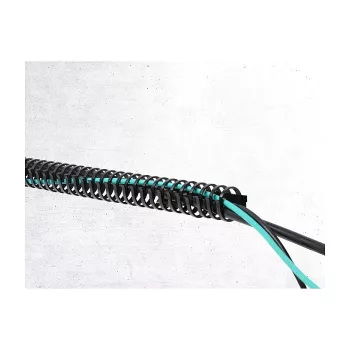 Delock Calha de cabos flexível autoadesiva aparafusável 34 x 35 mm - Comprimento 50 cm Preto