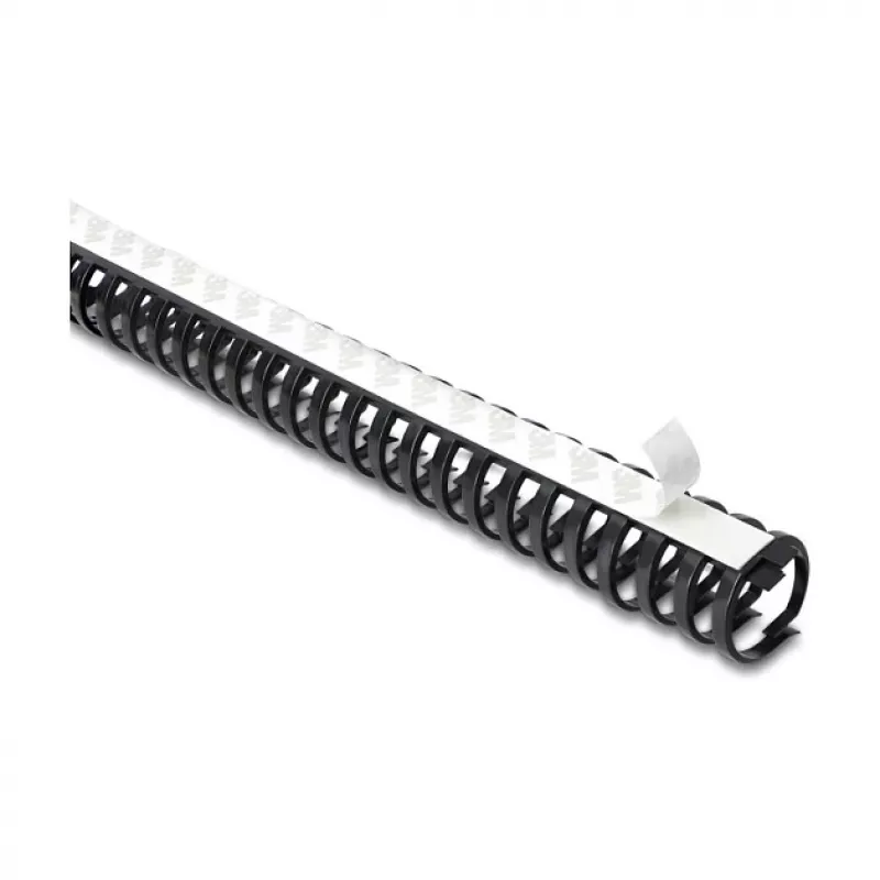 Delock Calha de cabos flexível autoadesiva aparafusável 34 x 35 mm - Comprimento 50 cm Preto