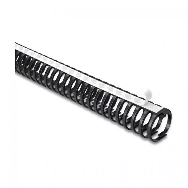 Canaleta flexível para cabos Delock, autoadesiva e aparafusável, 45 x 46 mm, comprimento 50 cm, preto