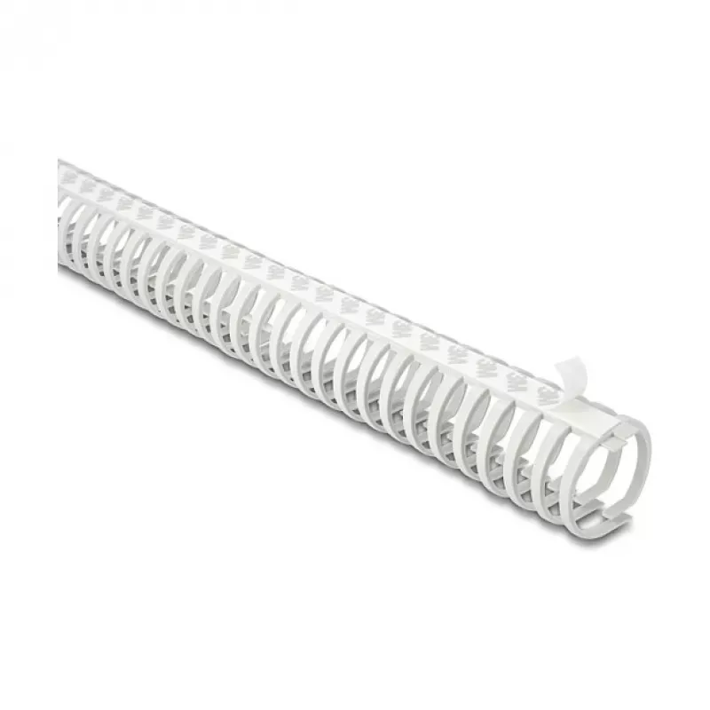 Delock Calha de cabos flexível autoadesiva e aparafusável 45 x 46 mm - Comprimento 50 cm Cinzento