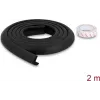 Delock tira de proteção de arestas em espuma 24 x 8 mm - comprimento 2 m preto (18485)