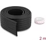 Delock tira de proteção de arestas em espuma canelada 80 x 8 mm - comprimento 2 m preto 18487