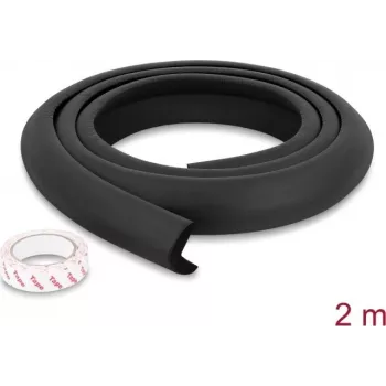 Proteção de arestas em espuma Delock 35 x 8 mm - comprimento 2 m preto (18488)