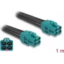 Delock cabo adaptador HDMI Micro HDMI macho para 4x HDMI fêmea 1 m preto 90340