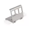 Delock Suporte metálico Keystone 3 portas para calha DIN (88139)