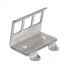 Delock Suporte metálico Keystone 3 portas para calha DIN (88139)