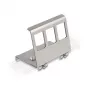 Delock Suporte metálico Keystone 3 portas para calha DIN (88139)