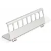 Suporte metálico Keystone Delock 8 portas para calha DIN (90657)