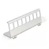Suporte metálico Keystone Delock 8 portas para calha DIN (90657)