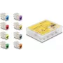 Delock módulo keystone RJ-45 conector fêmea para conector fêmea LSA STP CAT 6a, pack de 8 (cinzento, azul, amarelo, vermelho, verde, laranja, violeta, amarelo néon) 87896
