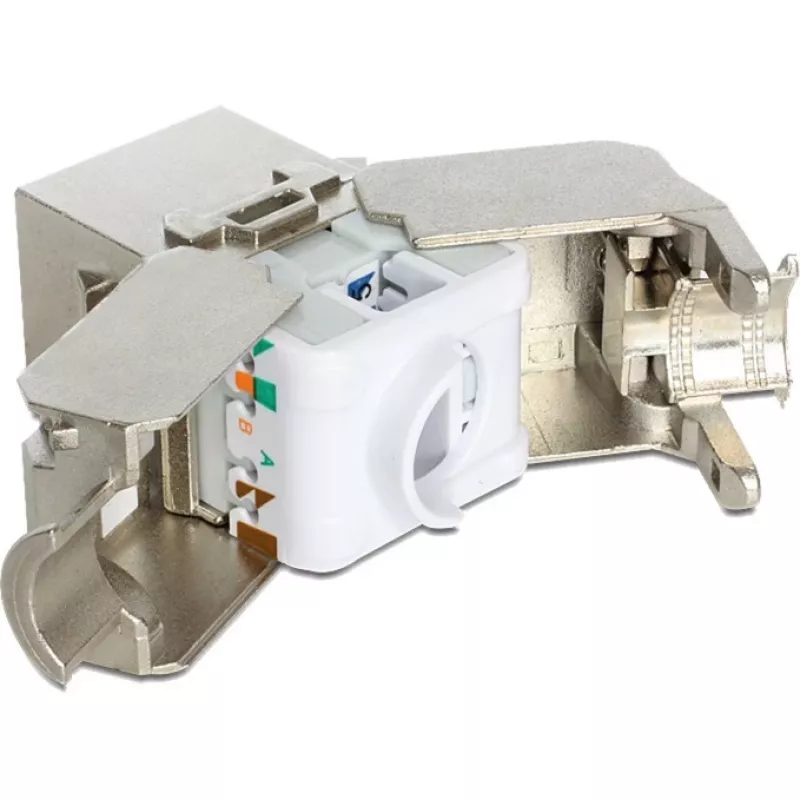 Módulo Keystone Delock RJ45 fêmea para LSA Cat.6A STP