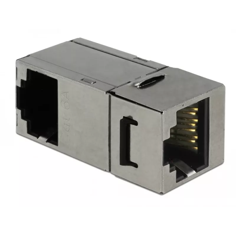 Módulo Keystone Delock RJ45 fêmea para RJ45 fêmea Cat.6 STP 90° 86371