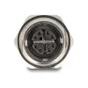 Delock Adaptador M12 X-codificado 8 polos conector fêmea para conector fêmea RJ45 Cat.6A STP Metal 60685