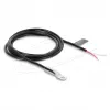 Delock Cabo sensor de temperatura M4 NTC termistor com 2 extremidades abertas, 10 kOhm, B25/85 3977K, 1 m, PVC, preto