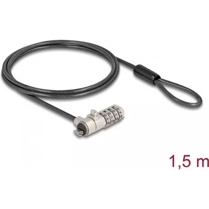 DELOCK Navilock fecho para portátil com combinação para HP Nano Slot - cabo de aço carbono (20967)