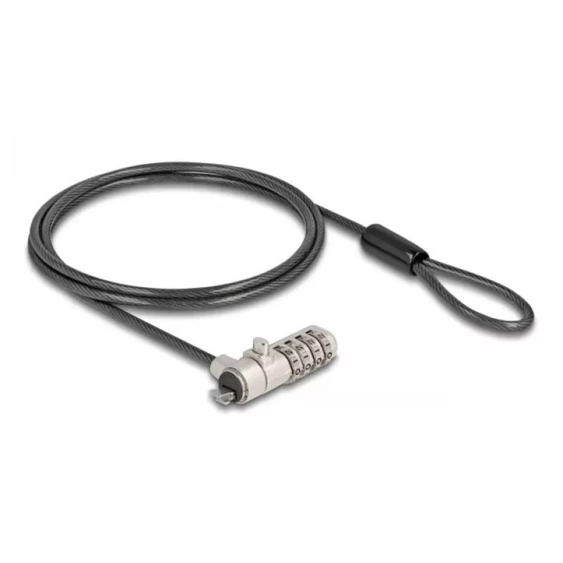 DELOCK Navilock fecho para portátil com combinação para HP Nano Slot - cabo de aço carbono (20967)