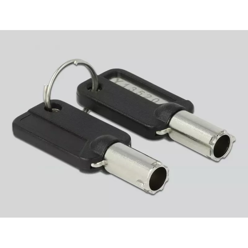 Delock Navilock Cabo de segurança para portátil com 3 cabeças de bloqueio para Kensington, Noble Wedge e Nano Slot (20676)