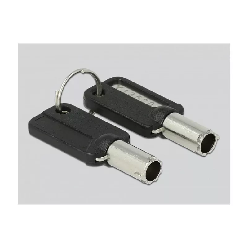 Delock Navilock Cabo de segurança para portátil com 3 cabeças de bloqueio para Kensington, Noble Wedge e Nano Slot (20676)