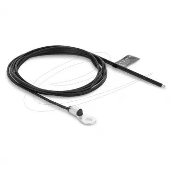 Delock Cabo sensor de temperatura termistor NTC M4 rosca 10 kOhm 3977 K 1 m PVC plano 2 extremidades abertas