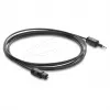 Delock cabo de áudio ótico – Mini TOSLINK 3,5 mm para TOSLINK, 2 m, preto