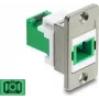 Acoplador Delock SC simplex para montagem em painel com tampa de proteção laser 91104