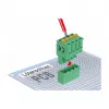 Conjunto de blocos de terminais Delock para PCB 4 polos 5,08 mm passo vertical (66501)