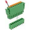 Delock Conjunto de blocos de terminais PCB 8 pinos, passo 3,81 mm, vertical, verde (10 unid.) 65974