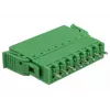 Delock Conjunto de blocos de terminais PCB 8 pinos, passo 3,81 mm, vertical, verde (10 unid.) 65974