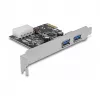 Delock placa PCI Express x1 para 2 x USB 3.2 Gen 1 Type-A, low-profile