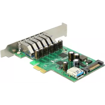 Delock Placa PCI Express x1 para 6 x USB 3.0 externas + 1 x interna